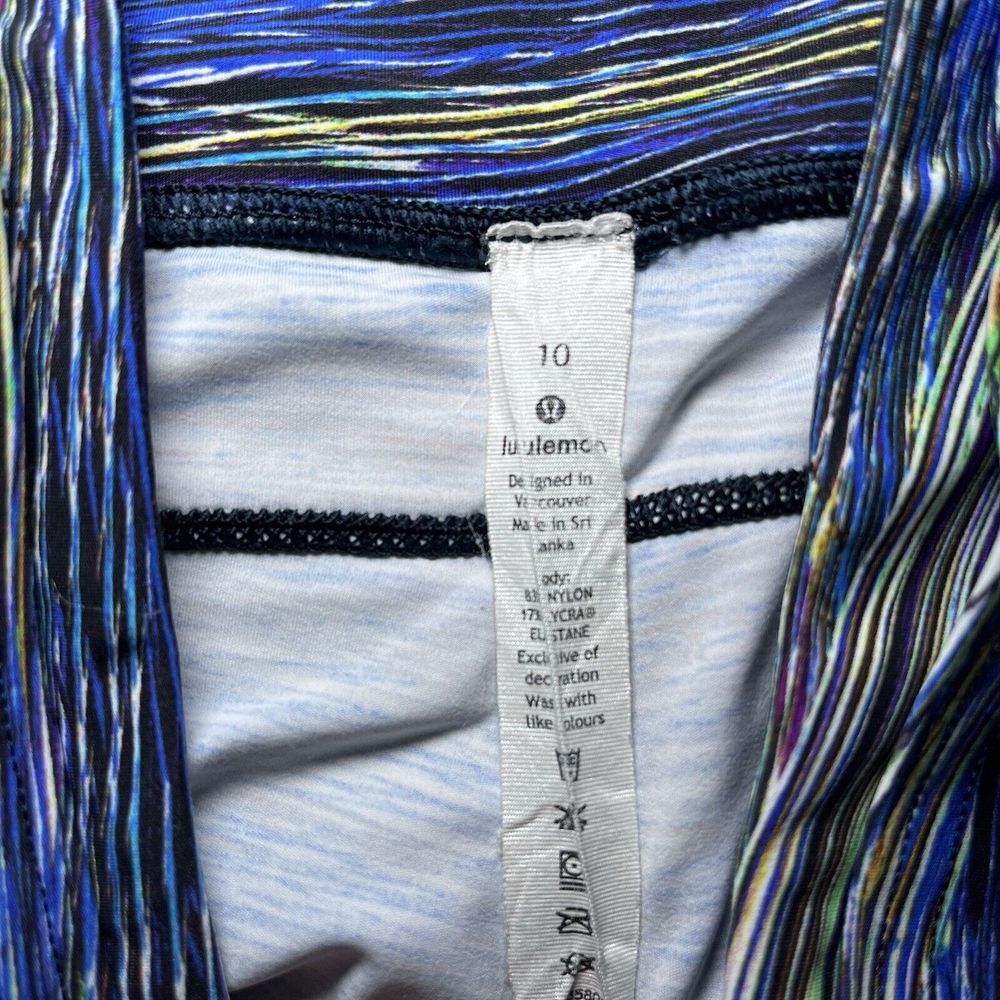 Lululemon Fast Free Tight Non-Reflective Nulux in Interconnect Blue Sz 10 - Picture 10 of 10
